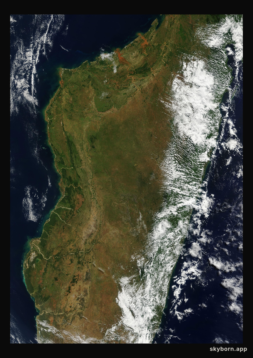 The Earth on 9 April 2008 · Madagascar