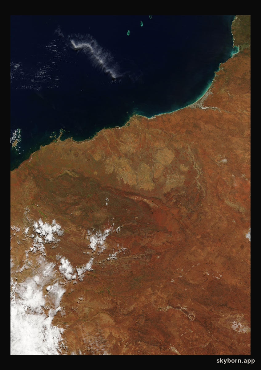 The Earth on 16 April 2008 · Pilbara, Western Australia