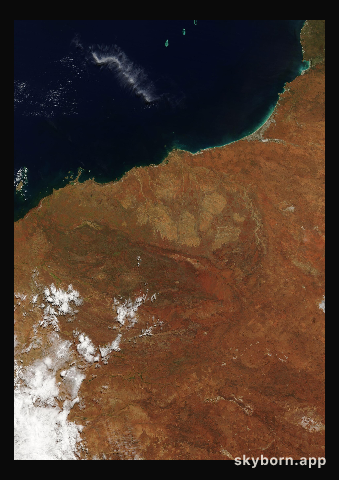 The Earth on 16 April 2008 · Pilbara, Western Australia