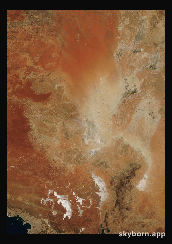 The Earth on 17 April 2008 · Lake Eyre, Australia
