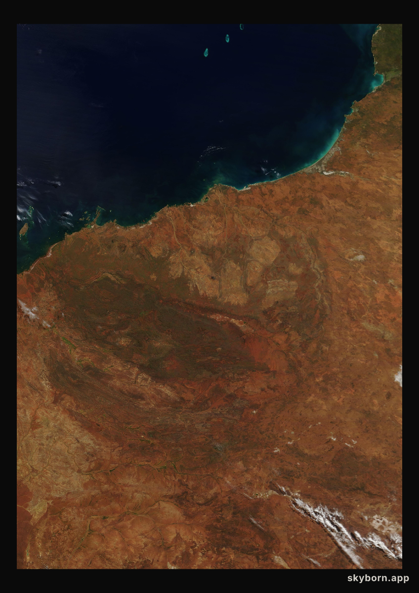 The Earth on 19 April 2008 · Pilbara, Western Australia