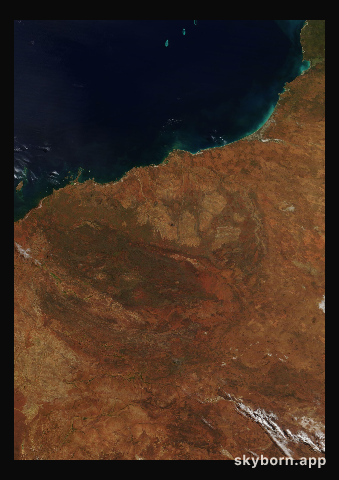 The Earth on 19 April 2008 · Pilbara, Western Australia