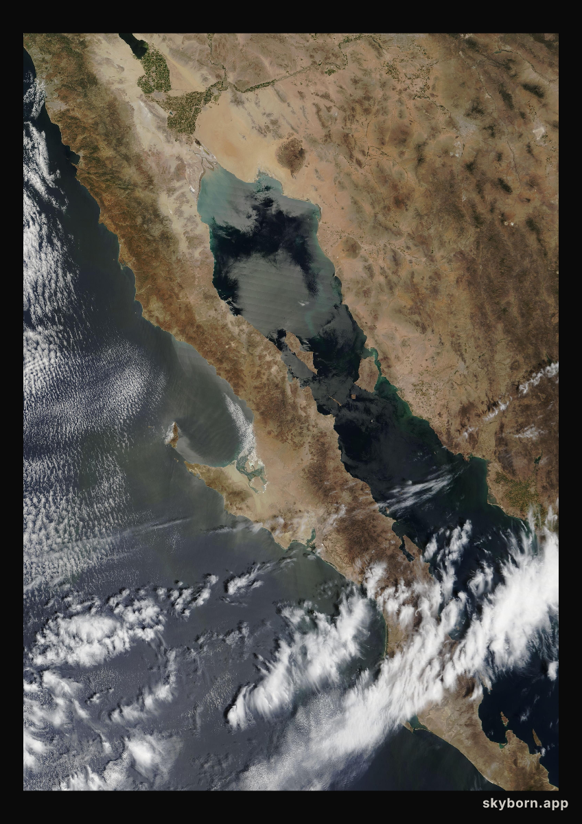 The Earth on 23 April 2008 · Baja California