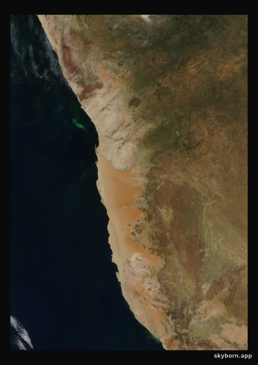 The Earth on 24 April 2008 · Namib Desert