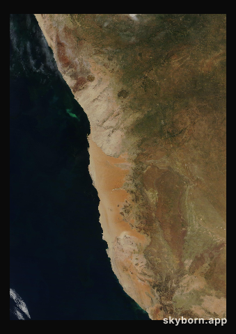 The Earth on 24 April 2008 · Namib Desert