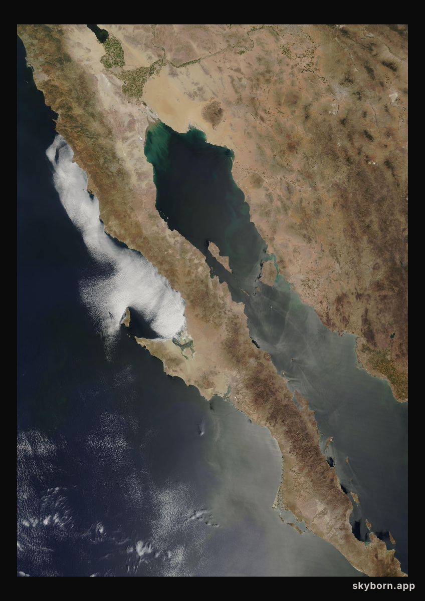 The Earth on 25 April 2008 · Baja California