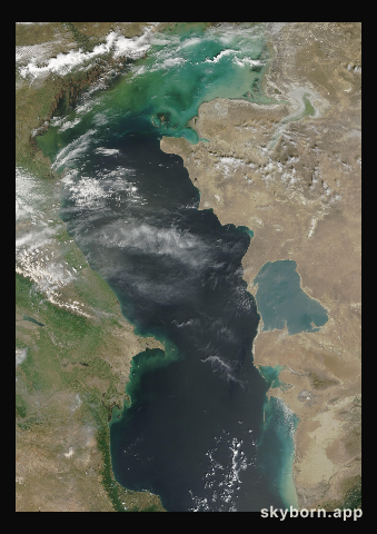 The Earth on 26 April 2008 · Caspian Sea