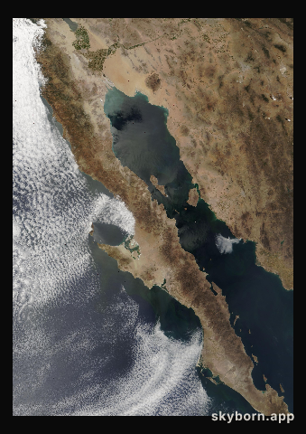 The Earth on 30 April 2008 · Baja California