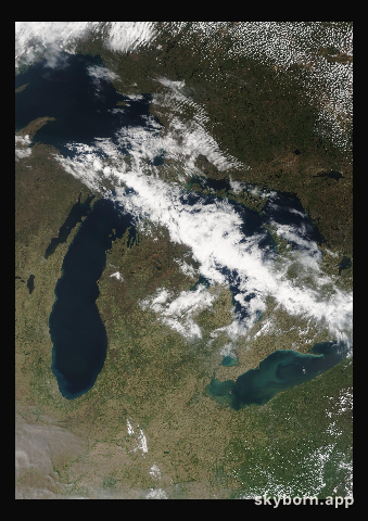 The Earth on 6 May 2008 · Great Lakes