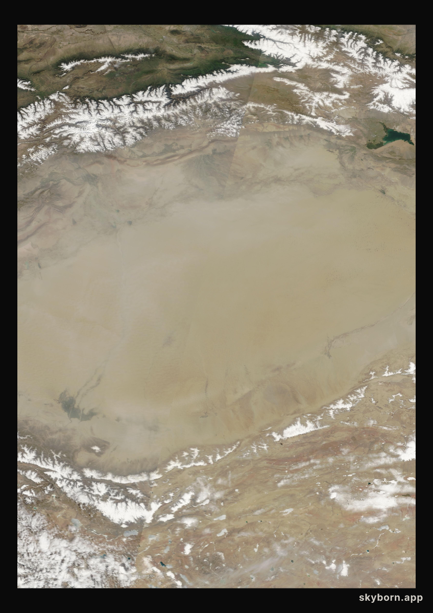 The Earth on 8 May 2008 · Taklamakan Desert