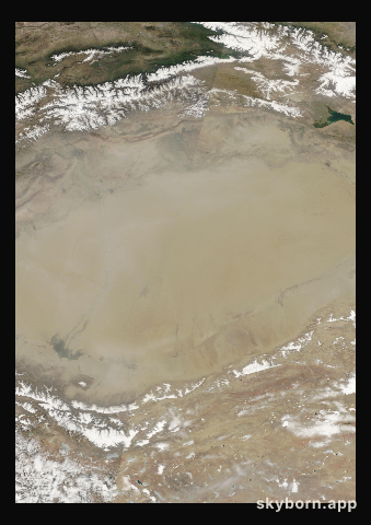 The Earth on 8 May 2008 · Taklamakan Desert