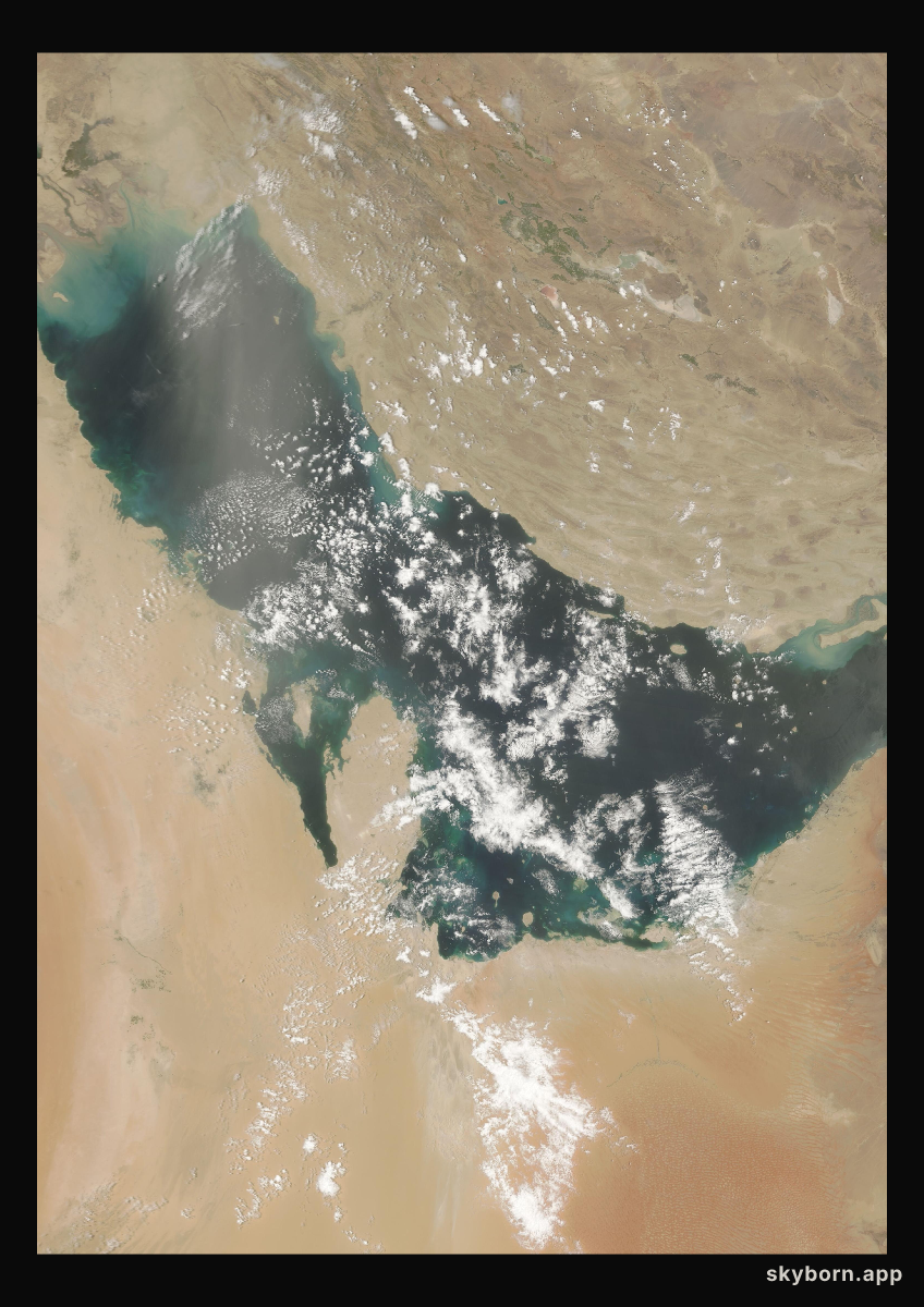 The Earth on 9 May 2008 · Persian Gulf