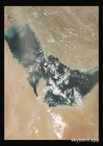 The Earth on 9 May 2008 · Persian Gulf
