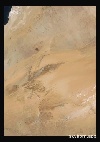 The Earth on 10 May 2008 · Eye of the Sahara, Mauritania
