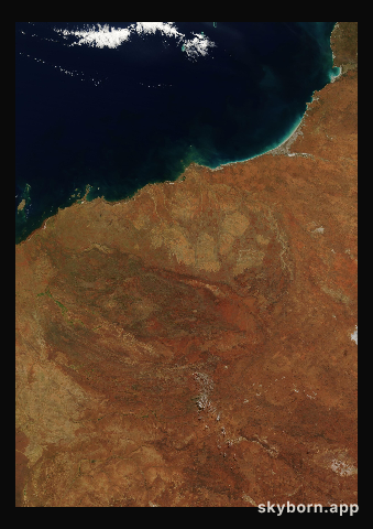 The Earth on 11 May 2008 · Pilbara, Western Australia