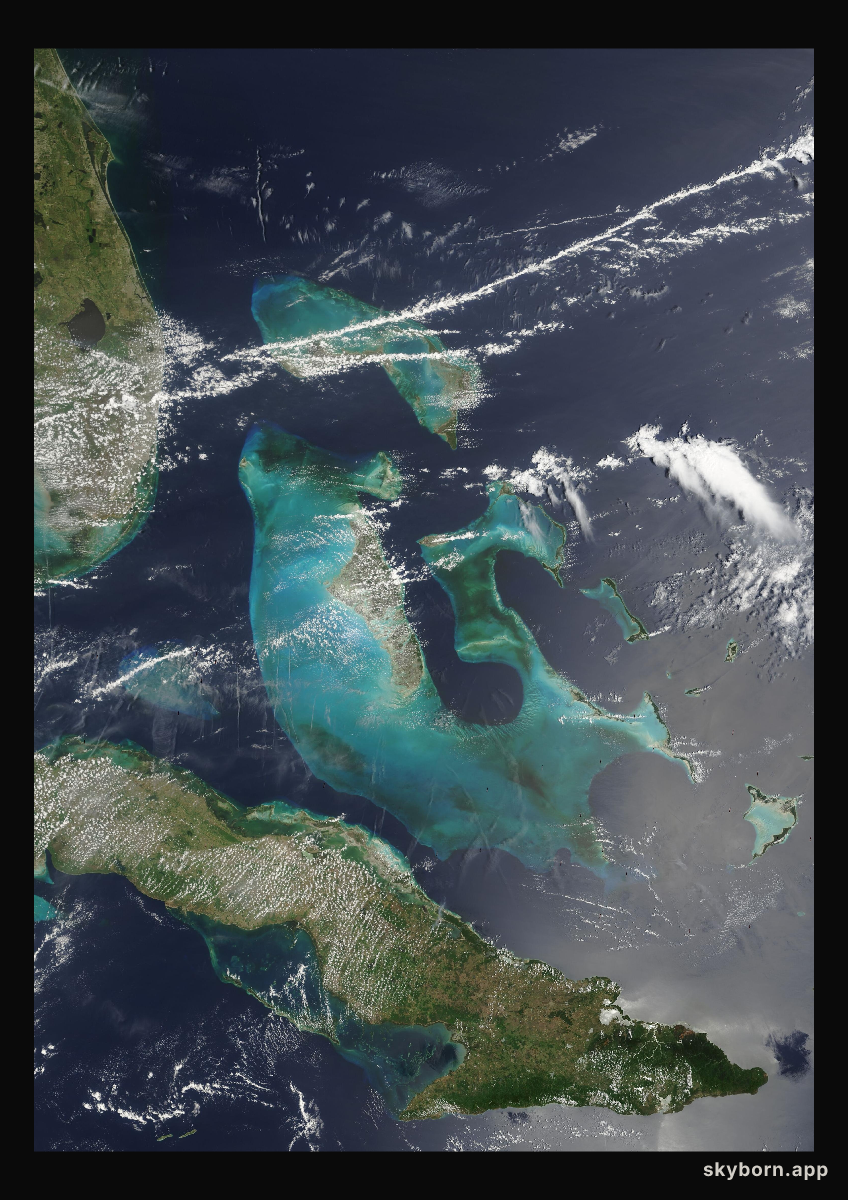 The Earth on 12 May 2008 · Bahamas