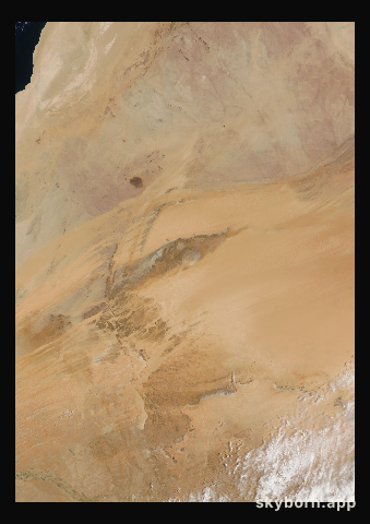 The Earth on 13 May 2008 · Eye of the Sahara, Mauritania