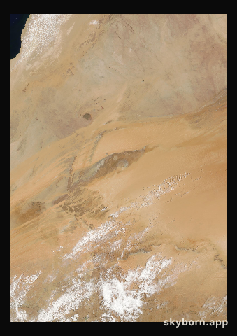 The Earth on 15 May 2008 · Eye of the Sahara, Mauritania