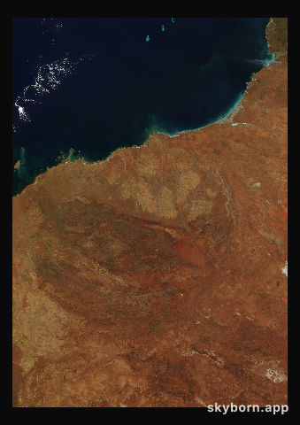 The Earth on 18 May 2008 · Pilbara, Western Australia