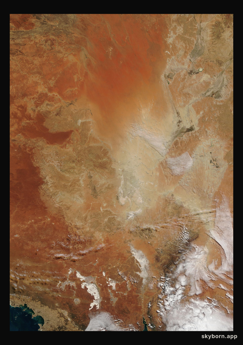 The Earth on 21 May 2008 · Lake Eyre, Australia