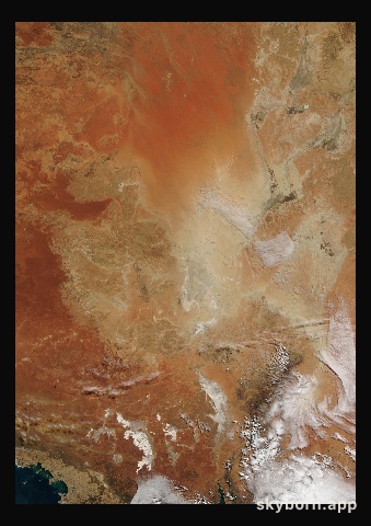 The Earth on 21 May 2008 · Lake Eyre, Australia