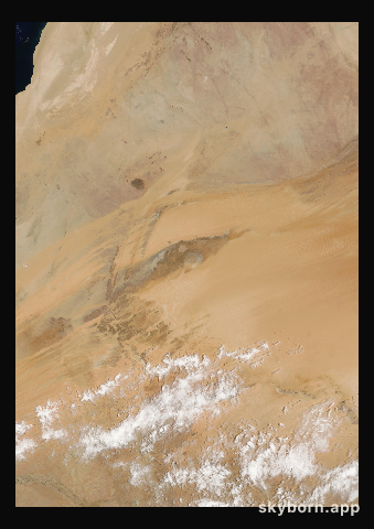 The Earth on 22 May 2008 · Eye of the Sahara, Mauritania