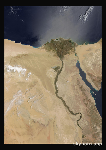 The Earth on 23 May 2008 · Nile Delta and Sinai