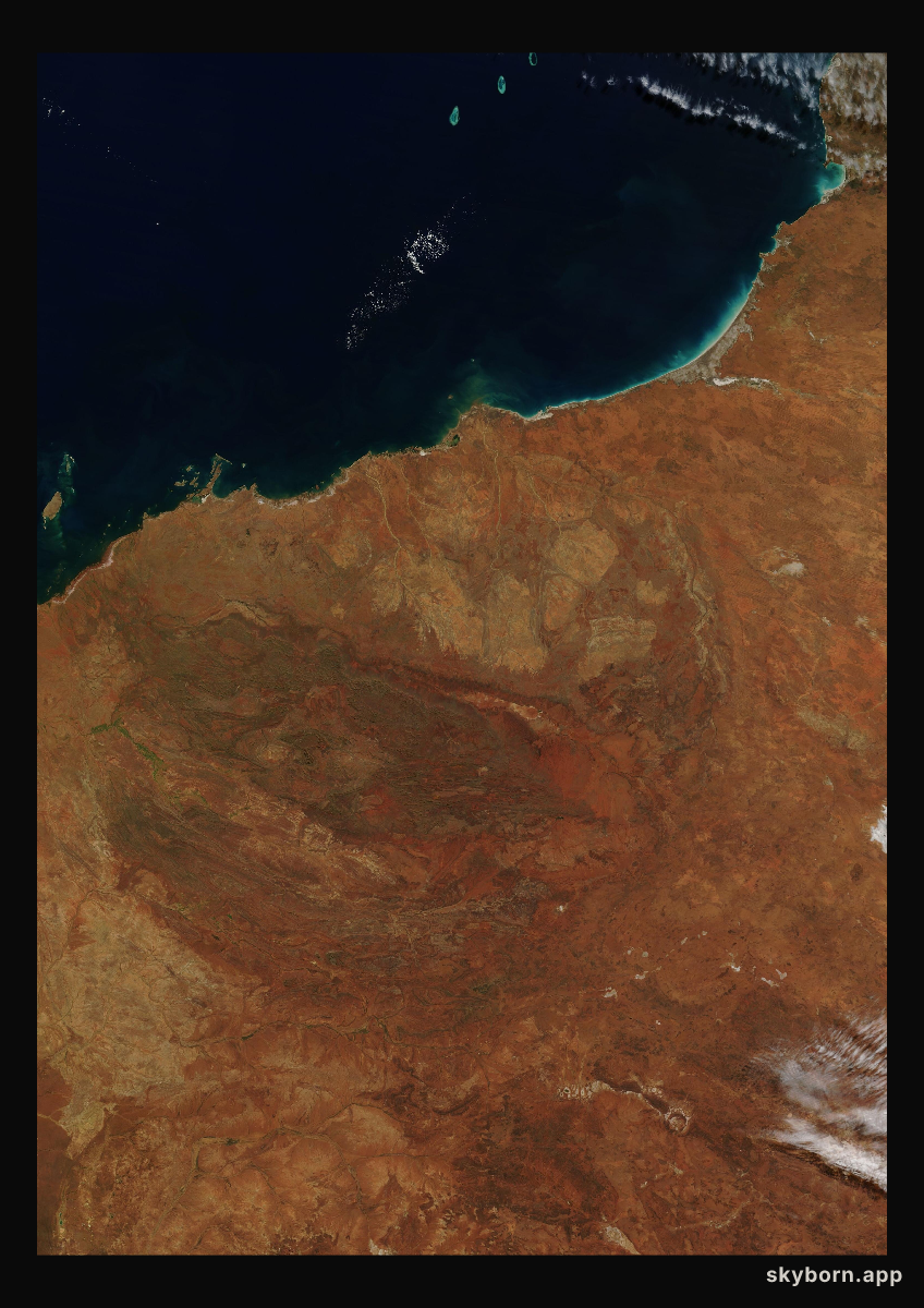 The Earth on 25 May 2008 · Pilbara, Western Australia