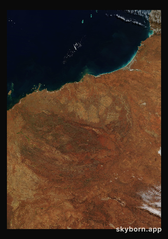 The Earth on 25 May 2008 · Pilbara, Western Australia