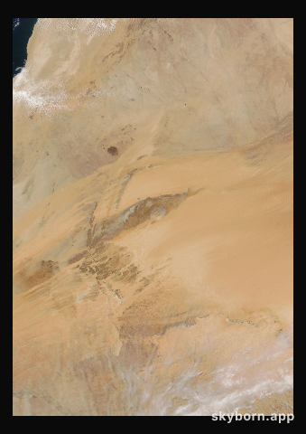 The Earth on 26 May 2008 · Eye of the Sahara, Mauritania