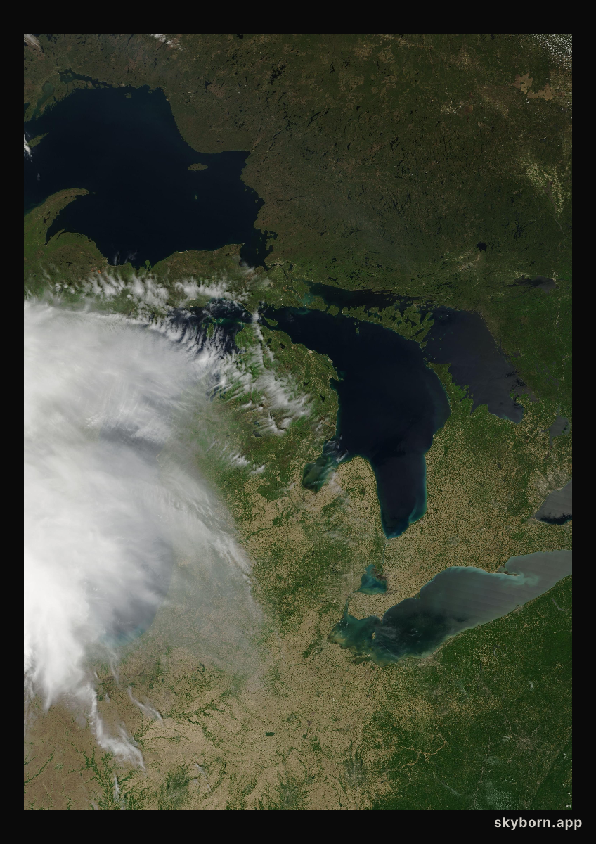 The Earth on 29 May 2008 · Great Lakes