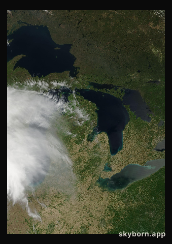 The Earth on 29 May 2008 · Great Lakes