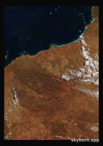 The Earth on 30 May 2008 · Pilbara, Western Australia