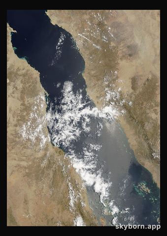 The Earth on 31 May 2008 · Red Sea