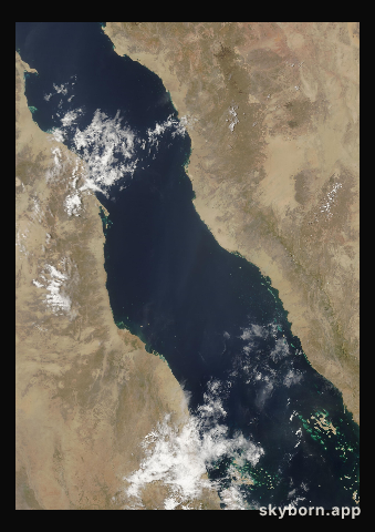 The Earth on 4 June 2008 · Red Sea