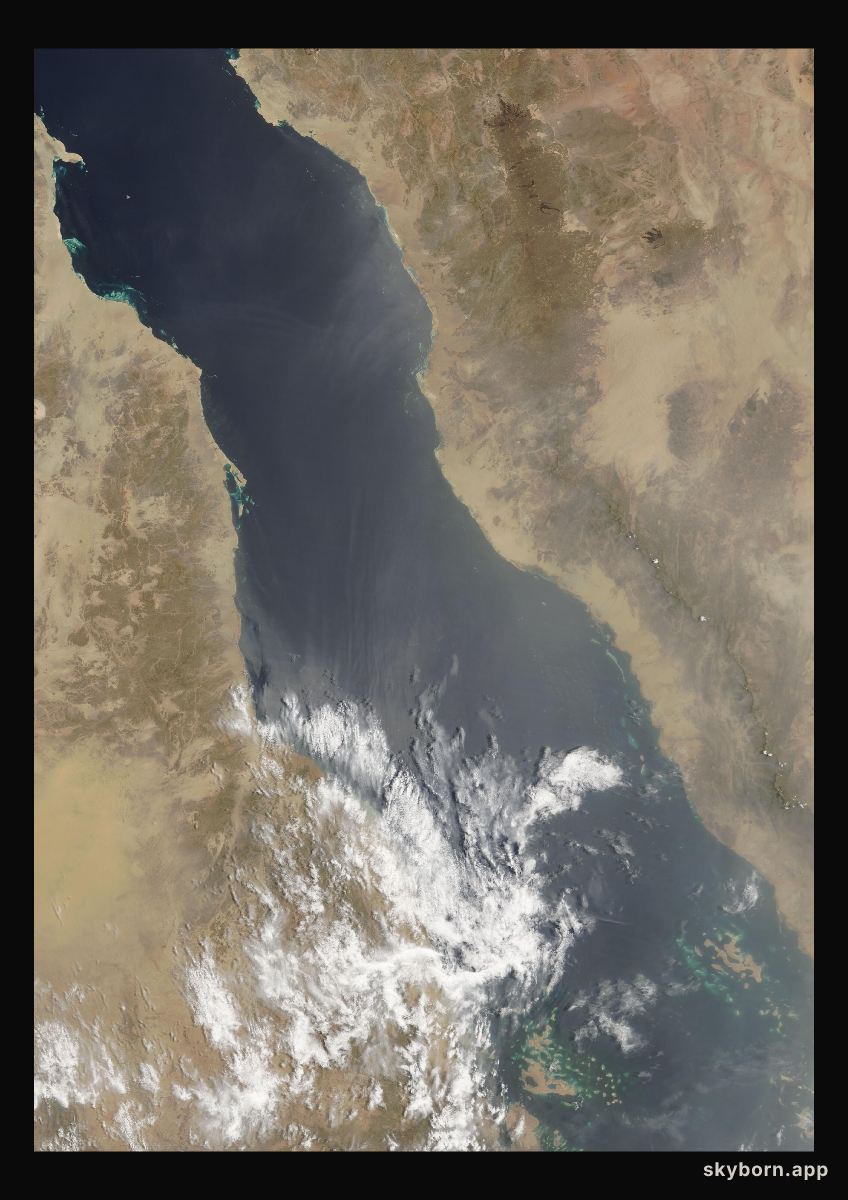 The Earth on 7 June 2008 · Red Sea