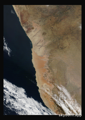 The Earth on 11 June 2008 · Namib Desert