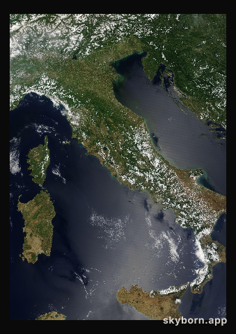 The Earth on 19 June 2008 · Italy and the Adriatic