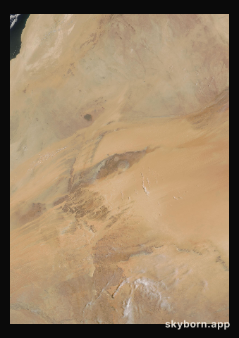 The Earth on 23 June 2008 · Eye of the Sahara, Mauritania