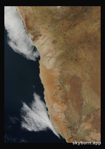 The Earth on 24 June 2008 · Namib Desert