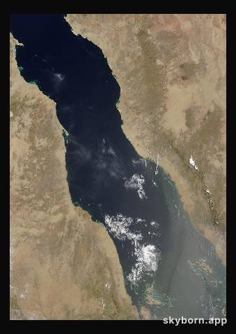 The Earth on 25 June 2008 · Red Sea