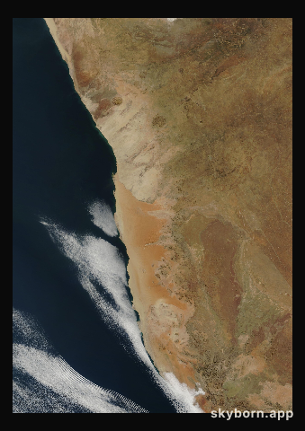 The Earth on 26 June 2008 · Namib Desert