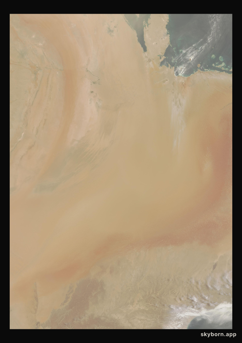 The Earth on 1 July 2008 · Empty Quarter, Arabia