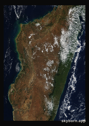The Earth on 3 July 2008 · Madagascar