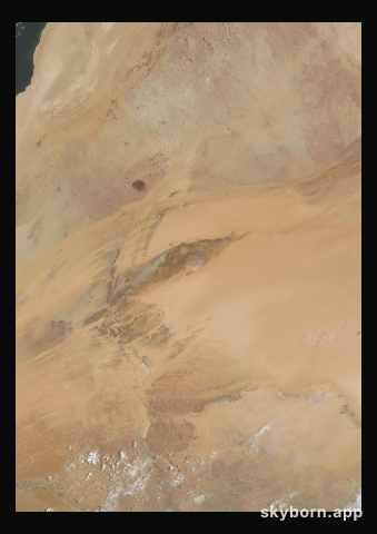 The Earth on 7 July 2008 · Eye of the Sahara, Mauritania