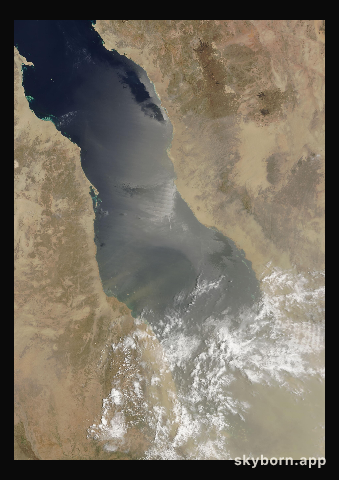 The Earth on 9 July 2008 · Red Sea