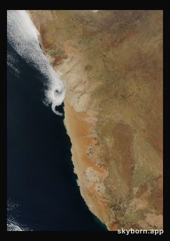 The Earth on 12 July 2008 · Namib Desert