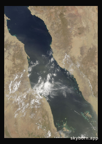 The Earth on 13 July 2008 · Red Sea