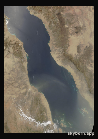 The Earth on 14 July 2008 · Red Sea