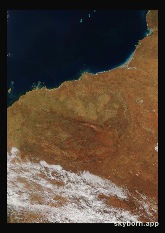 The Earth on 16 July 2008 · Pilbara, Western Australia